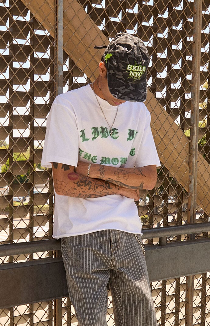 Enemy NYC No Life Distressed Camo Dad Hat