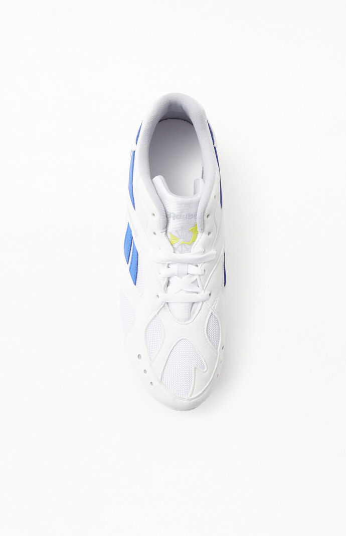 White & Blue Aztrek Shoes