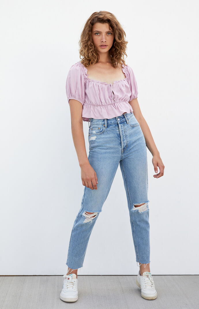 Keyhole Off-The-Shoulder Top