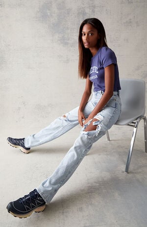 Eco Light Blue '90s Boyfriend Jeans