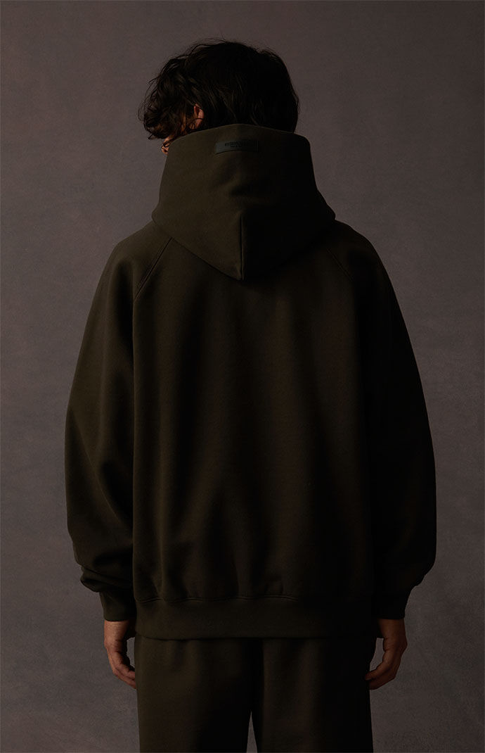 Fear of God ESSENTIALS Off Black Hoodie | Pacsun