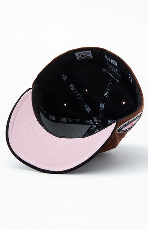 New Era x PS Reserve Pink Mocha Suede Dodgers 59Fifty Fitted Hat