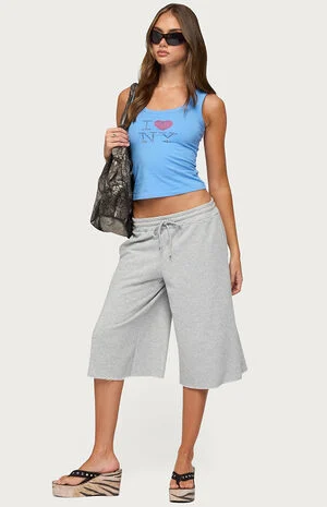 Camo Rush Oversized Bermuda Shorts image number 5