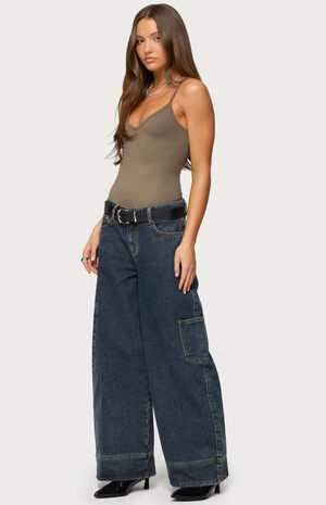 Teaghan Triangle Fitted Bodysuit image number 4