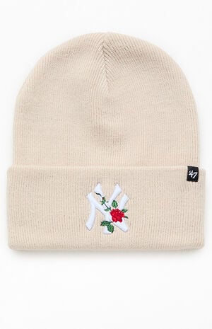 NY Yankees Rose Thorn Beanie image number 1