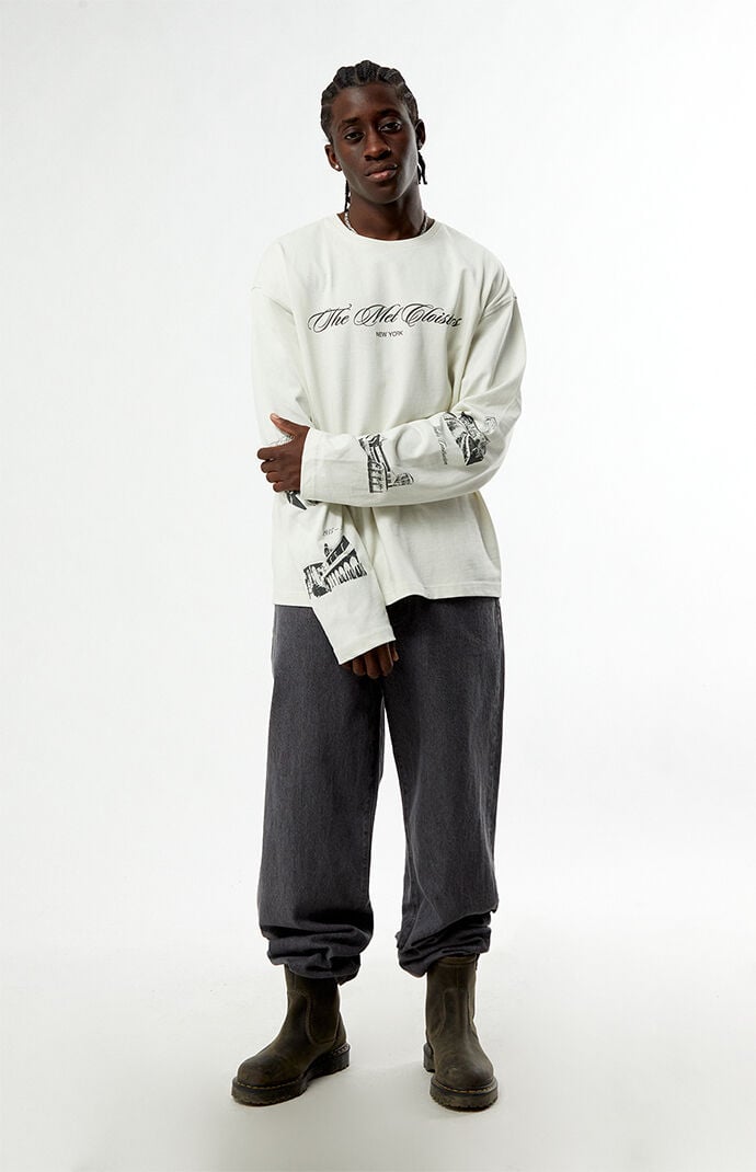 トップス WASHEDCOTTON LONG SLEEVE PULLOVER 2P The Met x Pacsun Cloisters Oversized Long Sleeve T-Shirt | PacSun