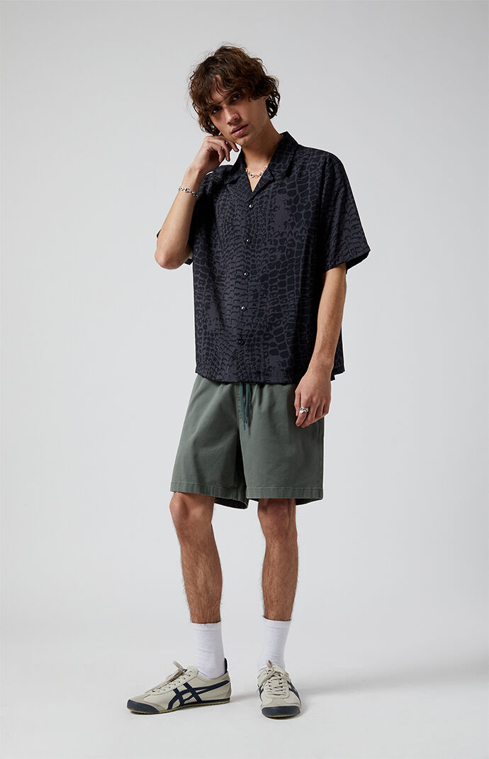 Pacsun Green Volley Shorts