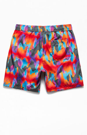 Volcanic Eruption 17" Swim Trunks image number 2