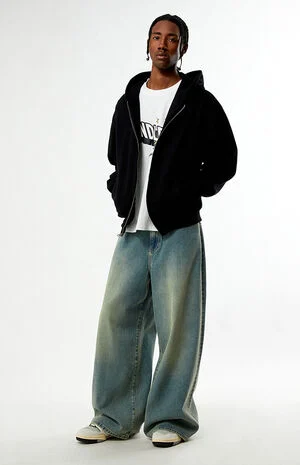 Solid Full Zip Hoodie image number 5