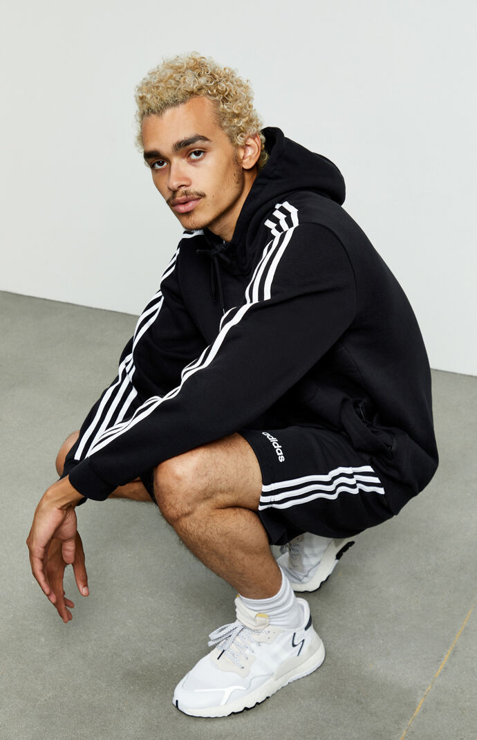 Black 3-Stripes Active Shorts