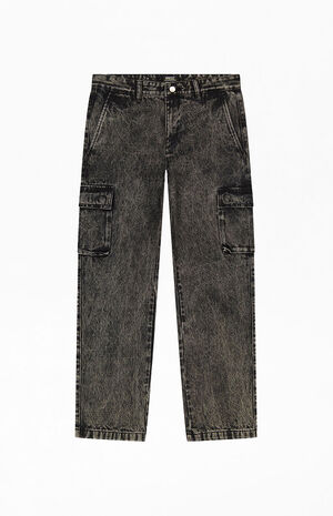 Gray Denim Cargo Pants image number 1