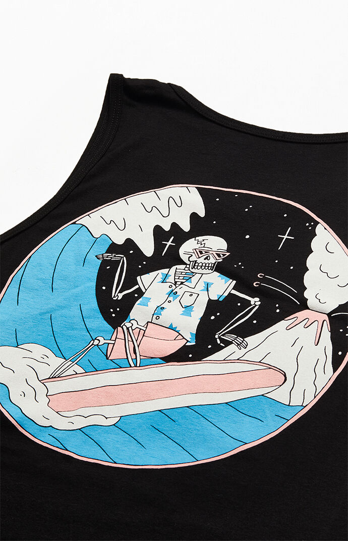 Luke P Skull Shred Tank Top