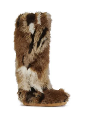 Women's Fennec Brown Flat Boots image number 1