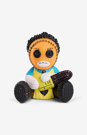 The Texas Chainsaw Massacre Blacklight Leatherface Collector Edition 393 Knit Series Vinyl Figure image number 1