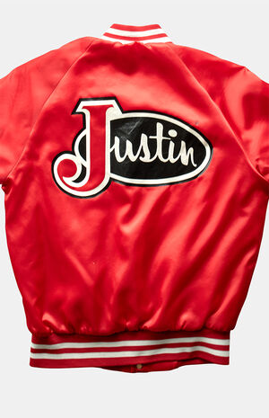 '80s Satin Jacket Varsity image number 2