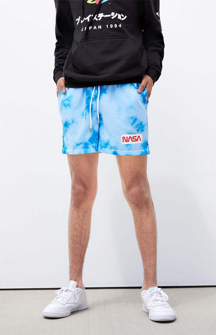 Tie-Dyed NASA Sweat Shorts
