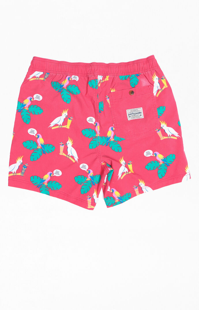 Polly Wanna Cocktail 16" Swim Trunks