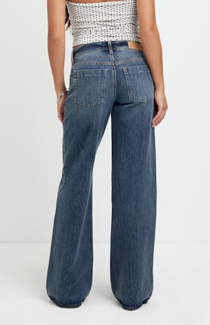 Casey Low Rise Baggy Jeans Slant Pocket Dark Indigo image number 4