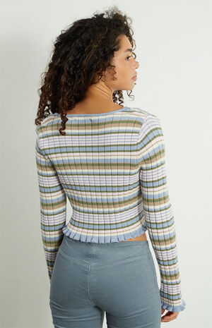 Cropped V-Neck Cardigan image number 4