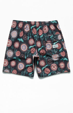 Eco Black Protea 17" Swim Trunks image number 2