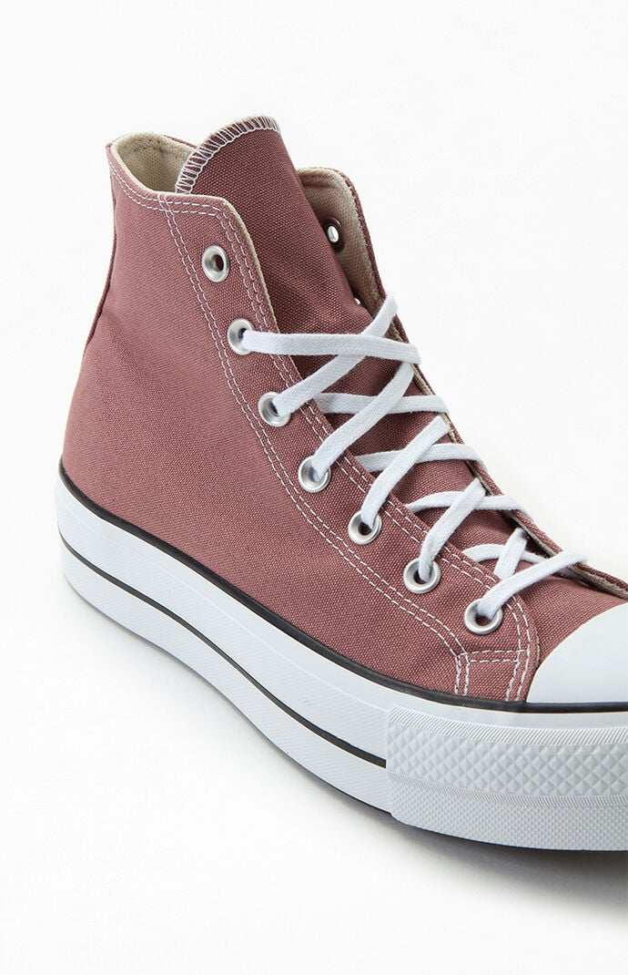Blush high top converse deals