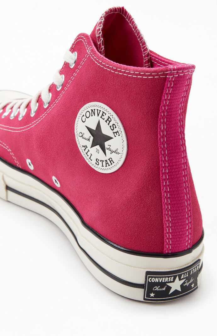 Pink Chuck 70 Suede-Hi Shoes