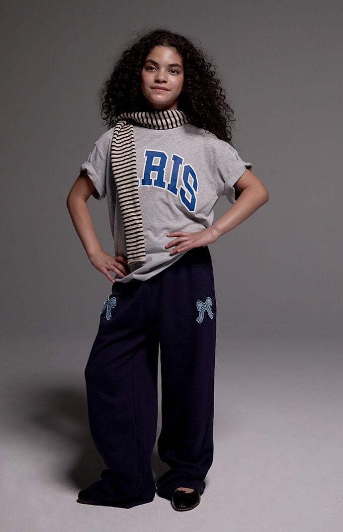 Pacsun Kids Bow Applique Baggy Sweatpants