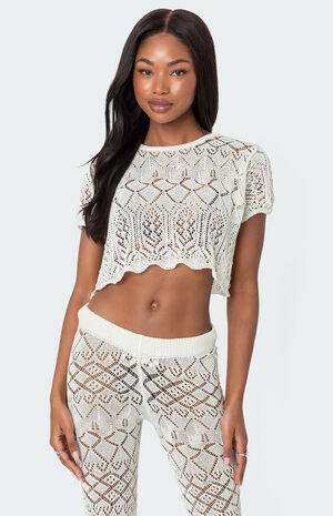Fable Crochet Crop Top image number 1