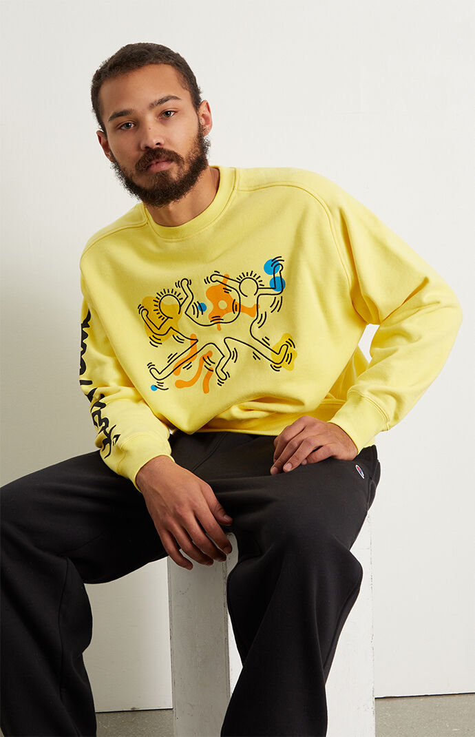 Converse x Keith Haring Organic Shapes Crew Neck Sweatshirt PacSun