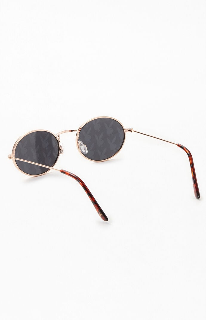 Playboy by pacsun deals metal oval sunglasses