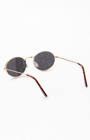 By PacSun Metal Oval Sunglasses image number 3