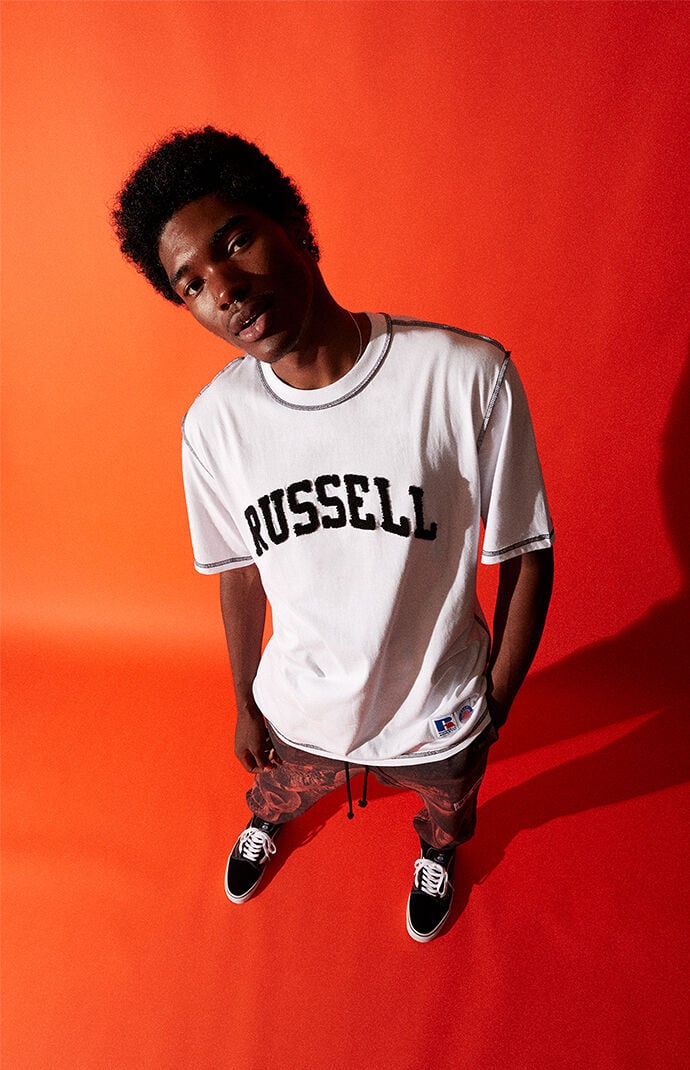 x Russell Athletic White Logo T-Shirt