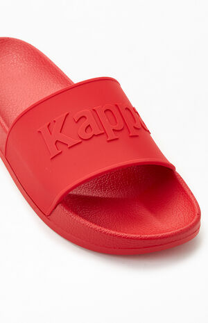 Women's Red Authentic Caesar Slide Sandals image number 6