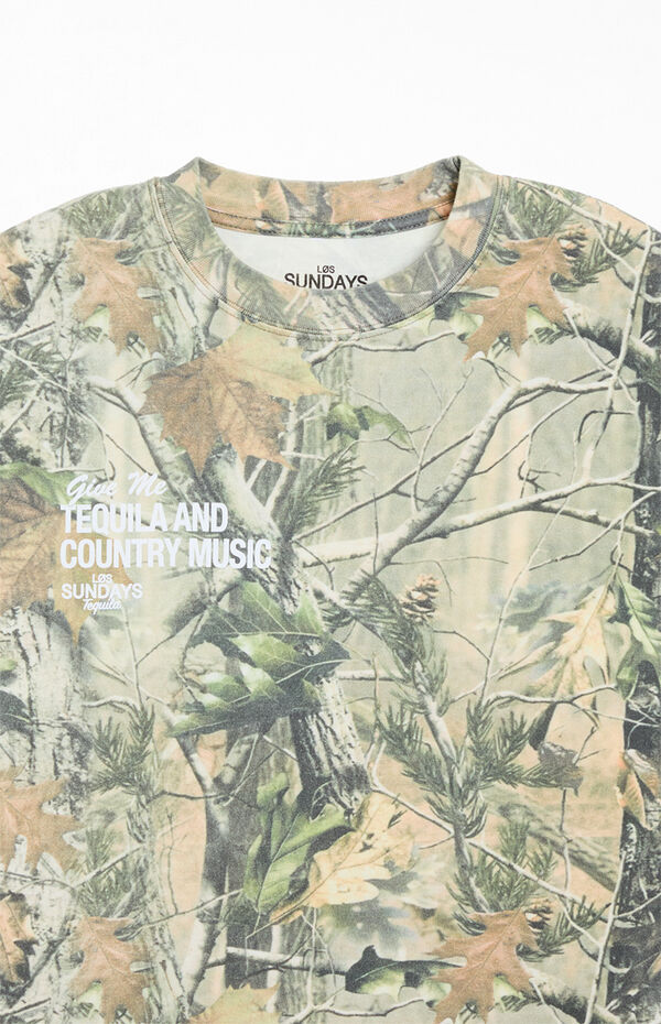 Los Sundays Camo The Tequila & Country Music T-Shirt | PacSun 