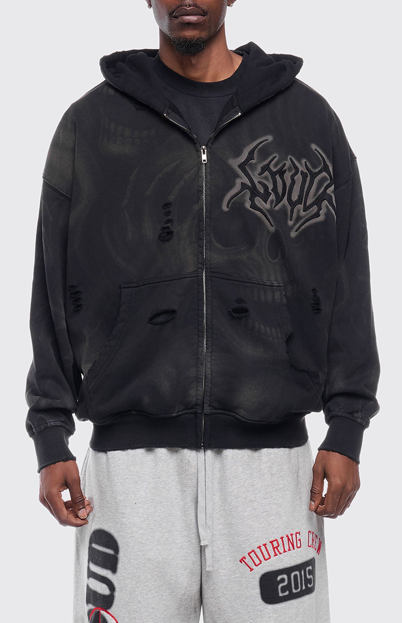 Rolling Loud Ghost Skull Zip Up Hoodie