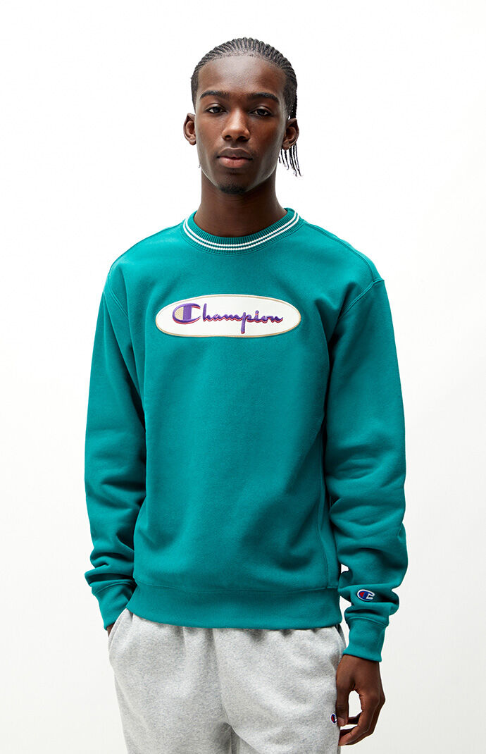 Champion Retro Oval Logo Crew Neck Sweatshirt PacSun