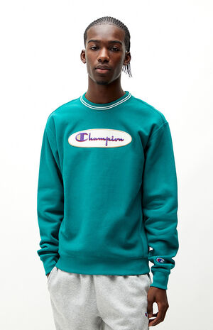 Champion Retro Oval Logo Crew Neck Sweatshirt | PacSun