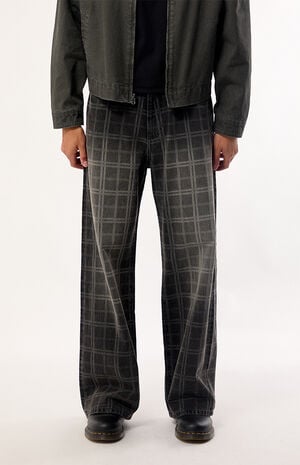 Blake Extreme Baggy Jeans Plaid Black image number 1