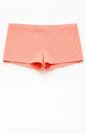 Coral Polka Dot Boxer Shorts image number 1