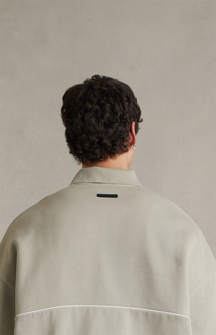 Fear of God ESSENTIALS Seal Active Trace 3/4 Sleeve Modern Polo Sweatshirt