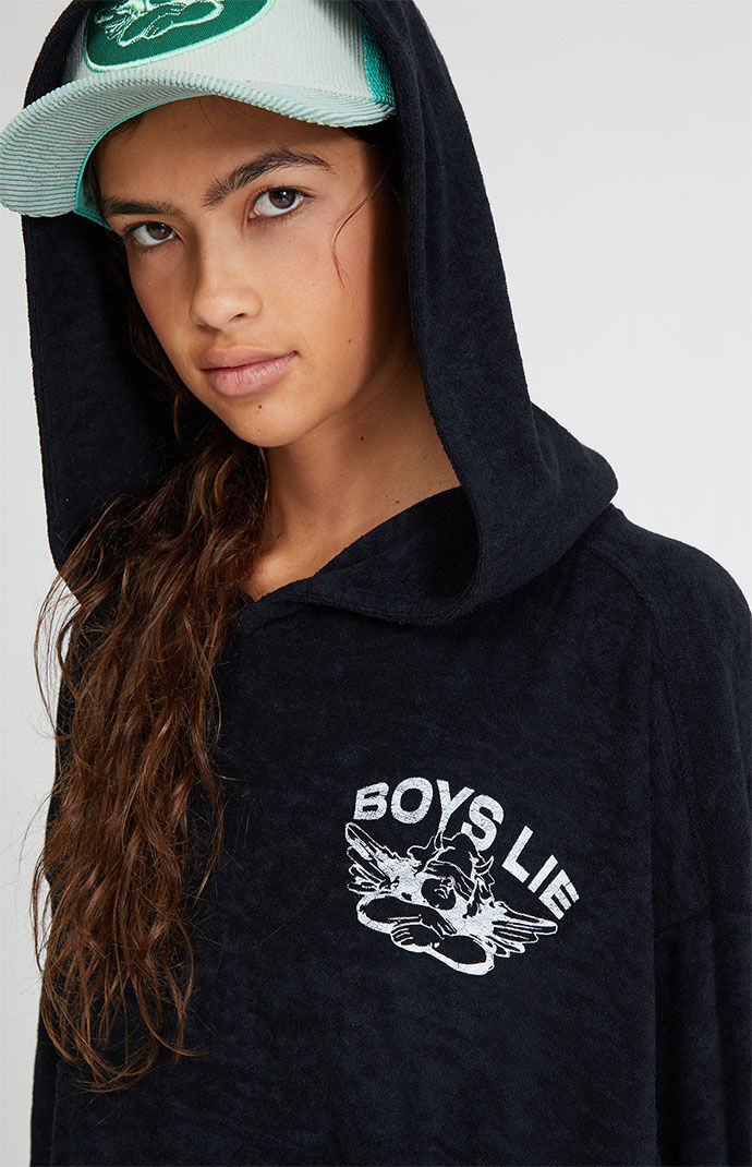 Boys lie black hoodie outlet
