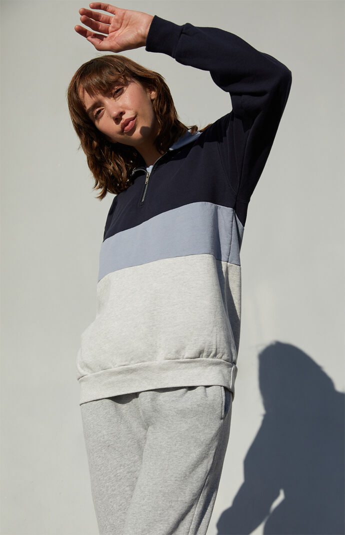 Half Zip Color-Blocked Jacket