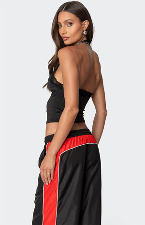 Cindi Lace Trim Halter Top image number 5