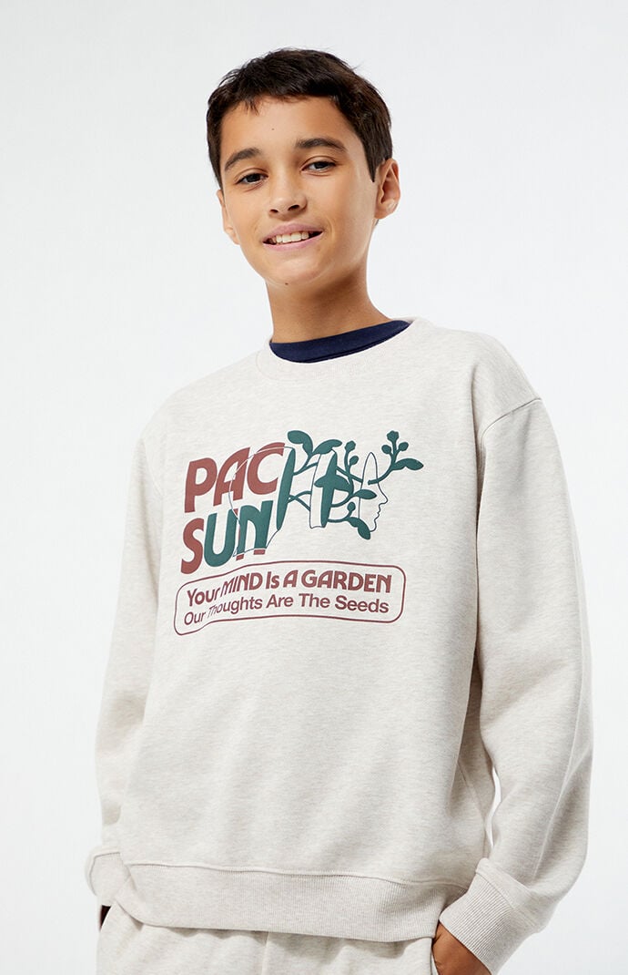 【6/27掲載終了】gajess Basic Sweatshirt-Just Pacsun Kids Garden Crew Neck Sweatshirt | PacSun