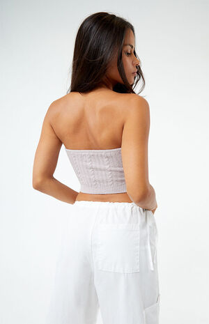 Cable Knit Tube Top image number 4