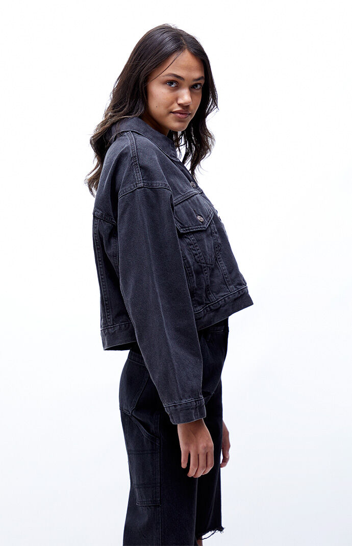 Crop trucker new arrivals jacket