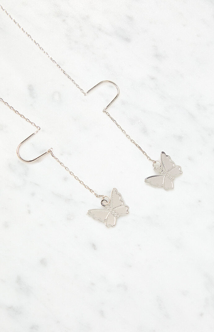 John Galt BUTTERFLY DROP EARRINGS PacSun