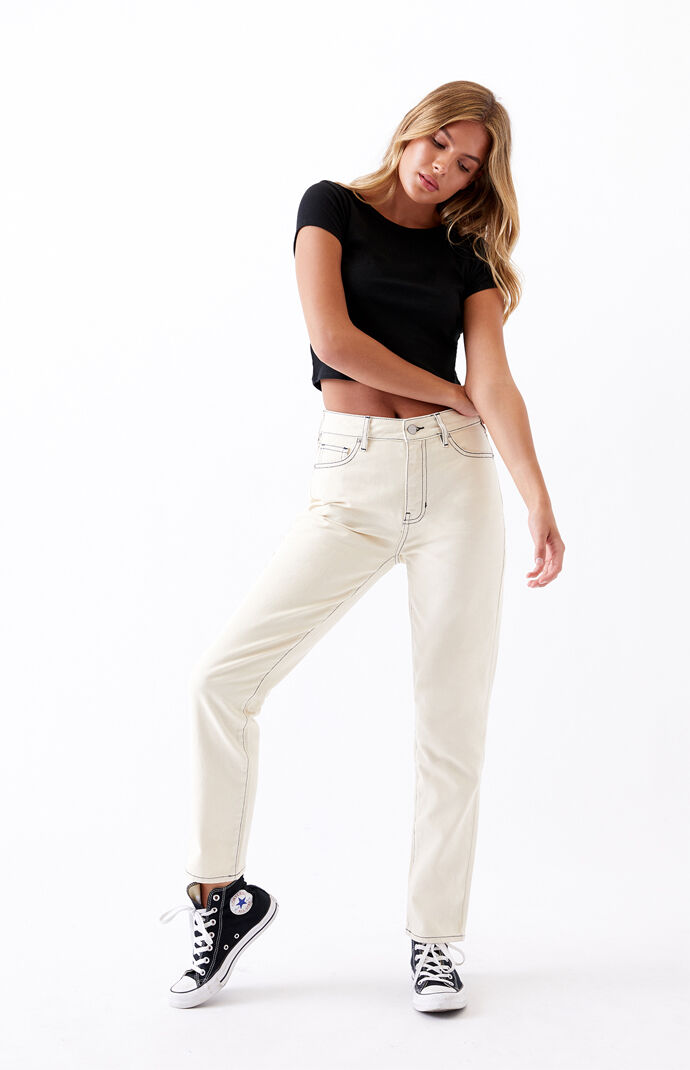 beige mom jeans