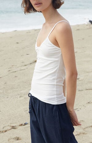White Tiffany Tank Top image number 2