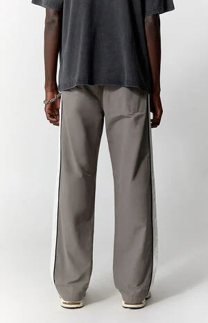 Gray Brodie Baggy Track Pants image number 4